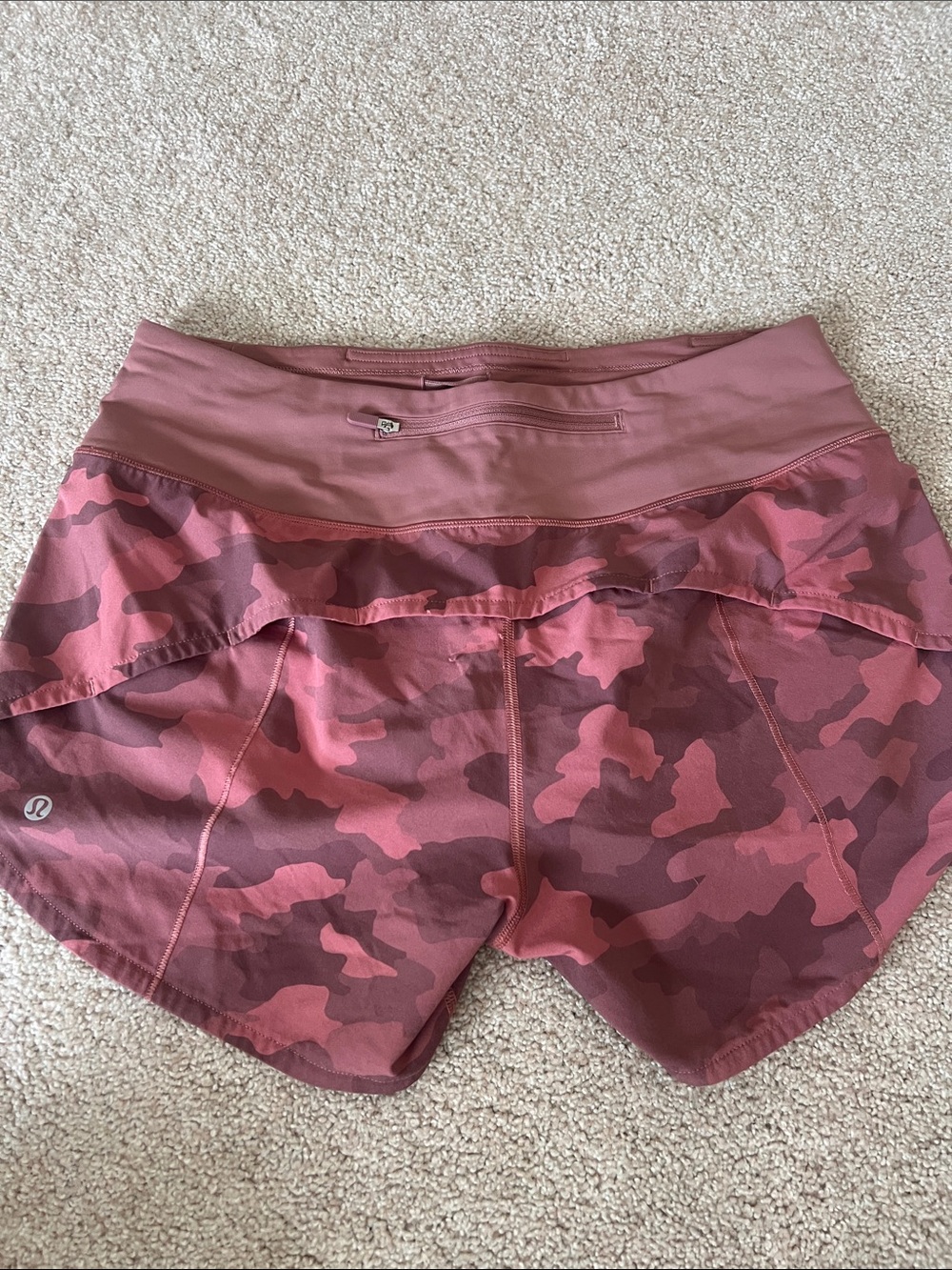 lululemon athletica Rose Pink Camo Skort